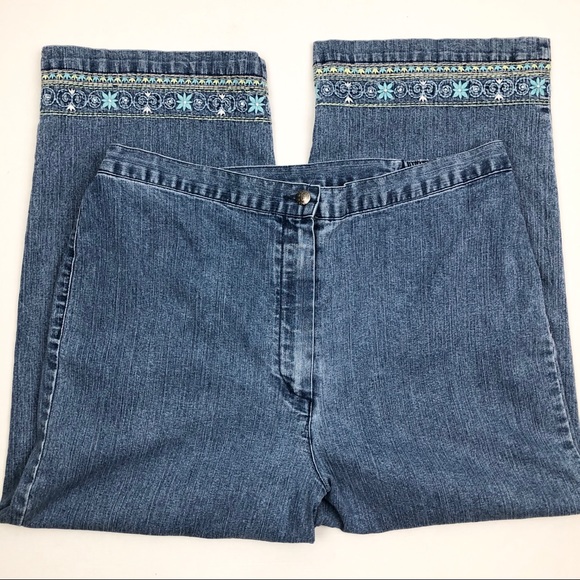 alfred dunner jeans flat front